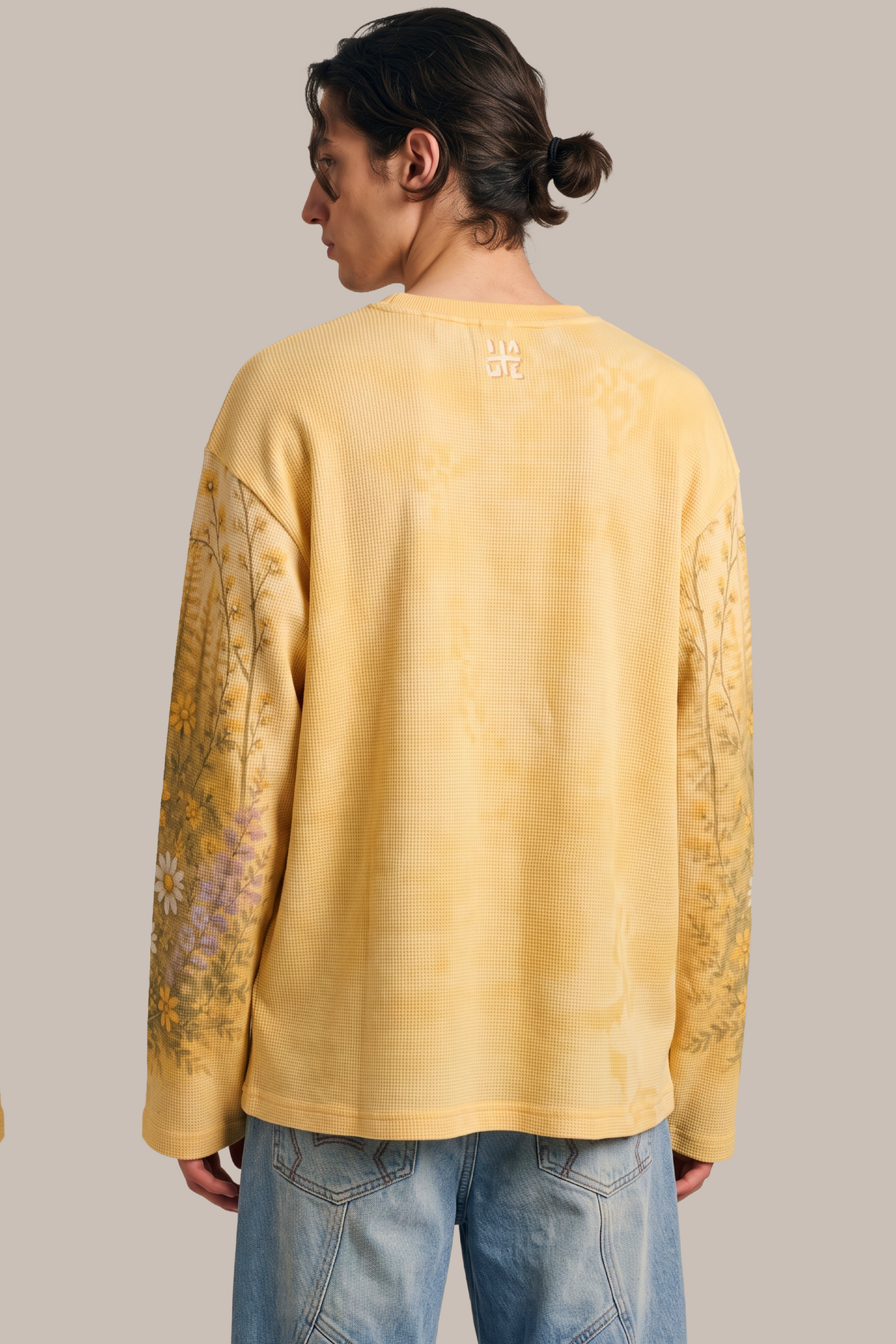 DAYDREAM BUTTERFLY FULL SLEEVE WAFFLE TEE