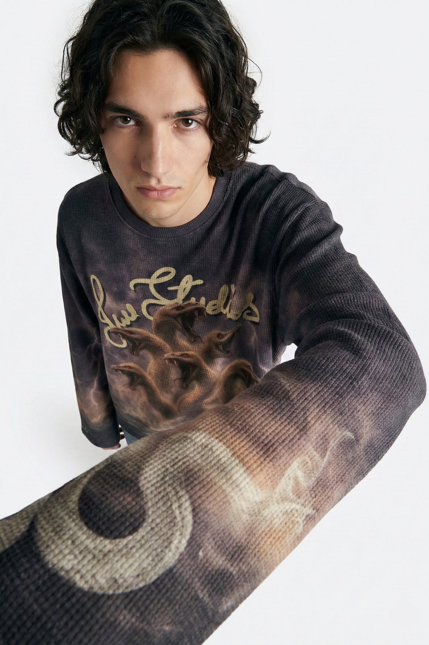 Stormbound Lilac Full Sleeve Waffle Tee