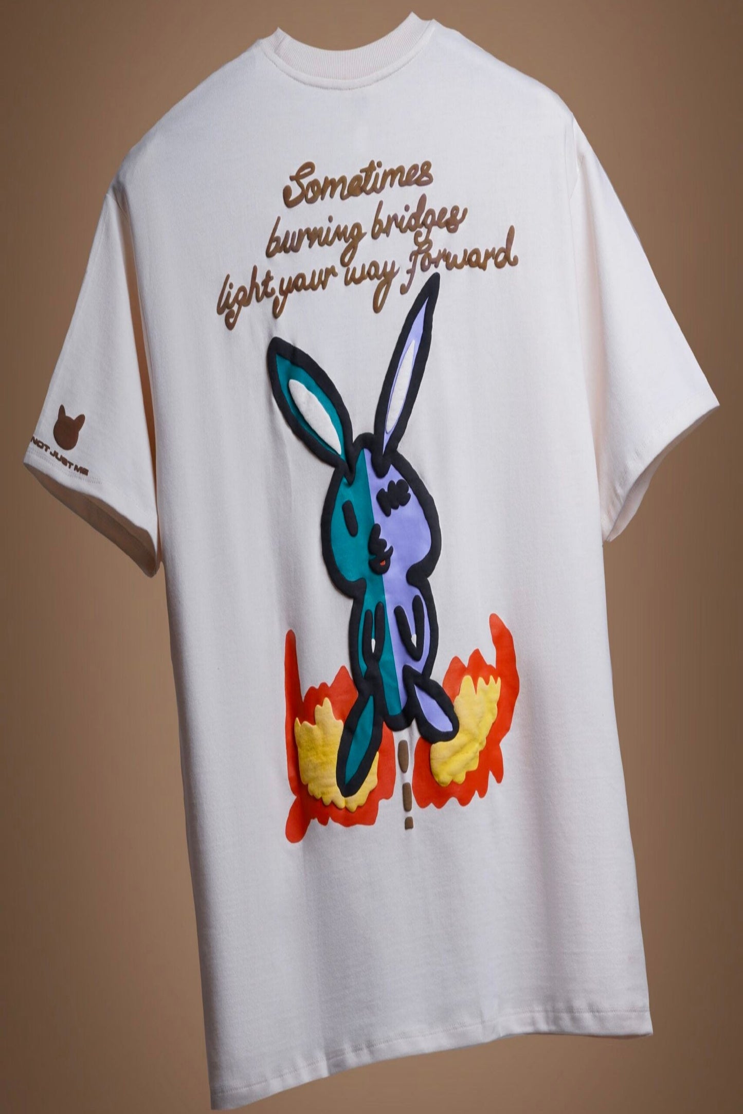 Burning Bridges Tee Off-White