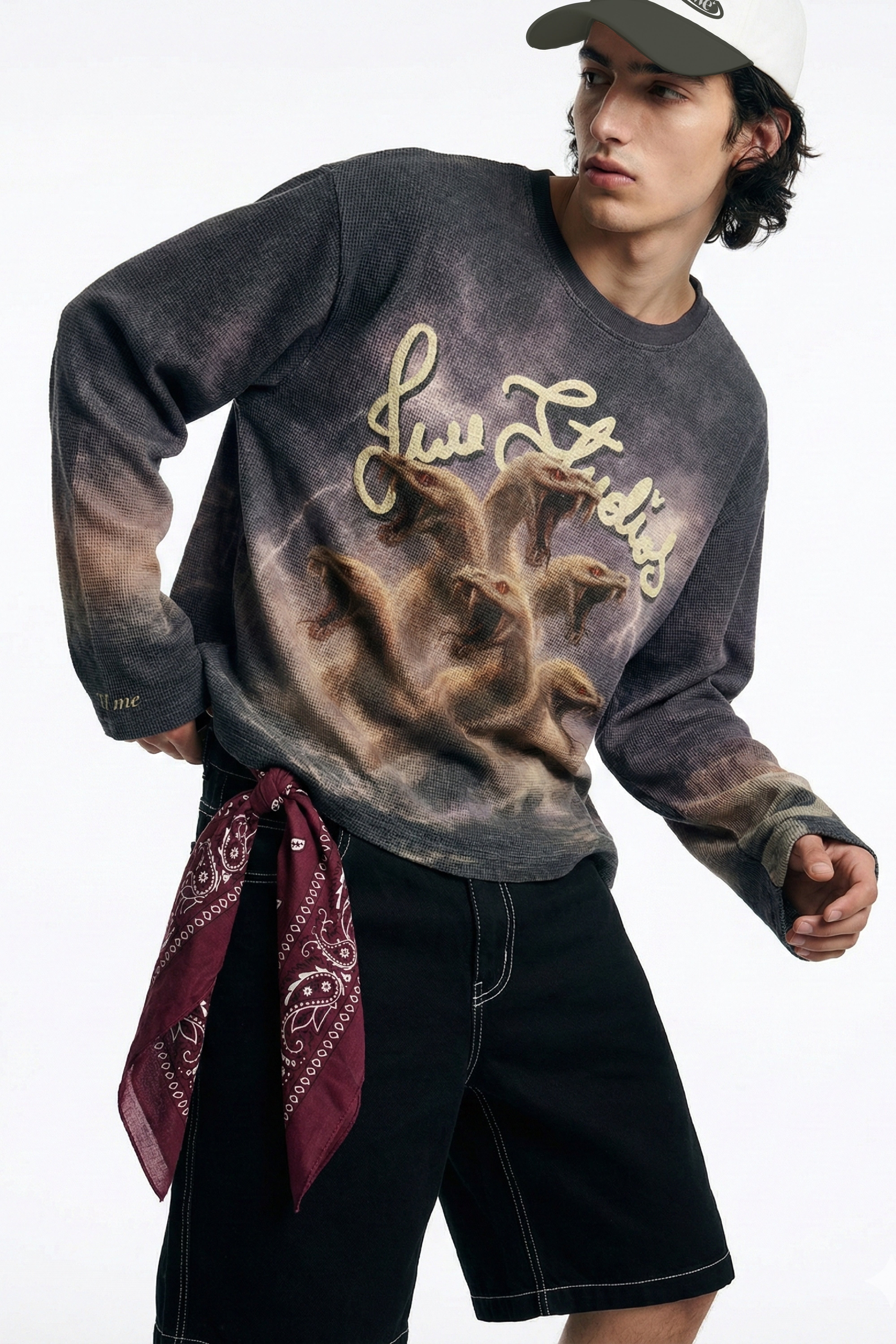 Stormbound Lilac Full Sleeve Waffle Tee – Iwe Studios