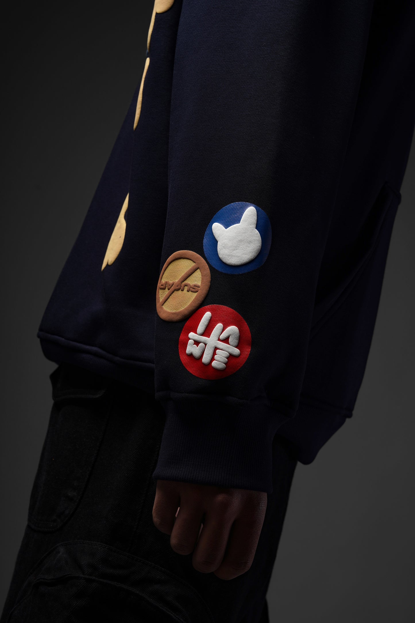 No Sugar Just Honey Navy Hoodie