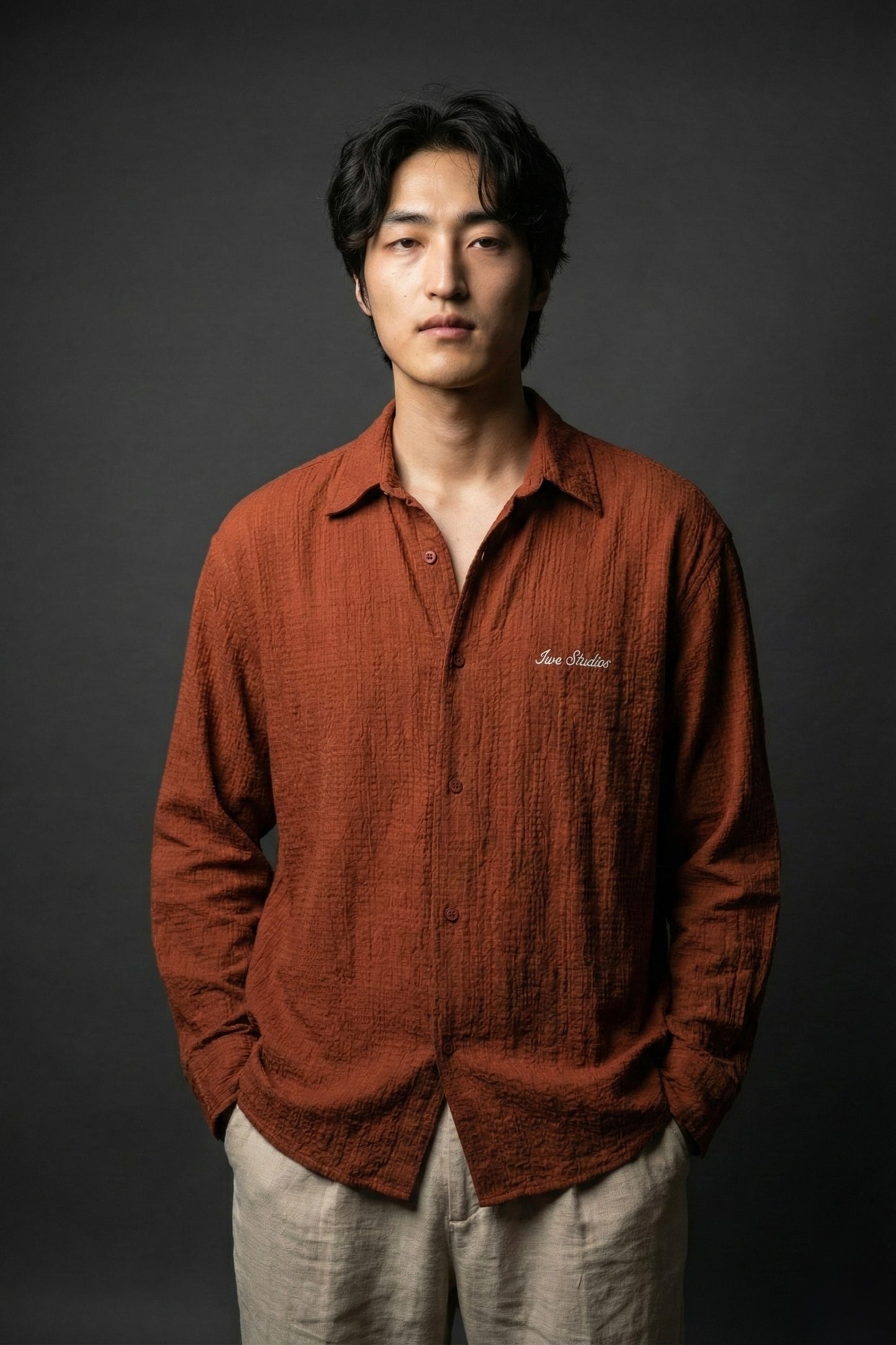 Rust Textured Shirt