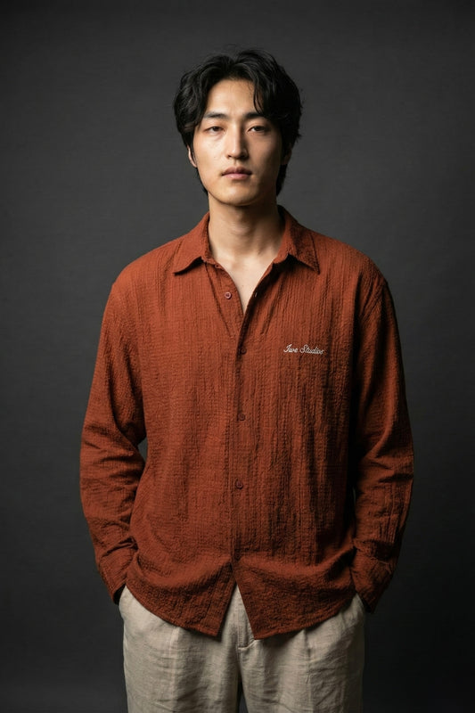 Rust Textured Shirt