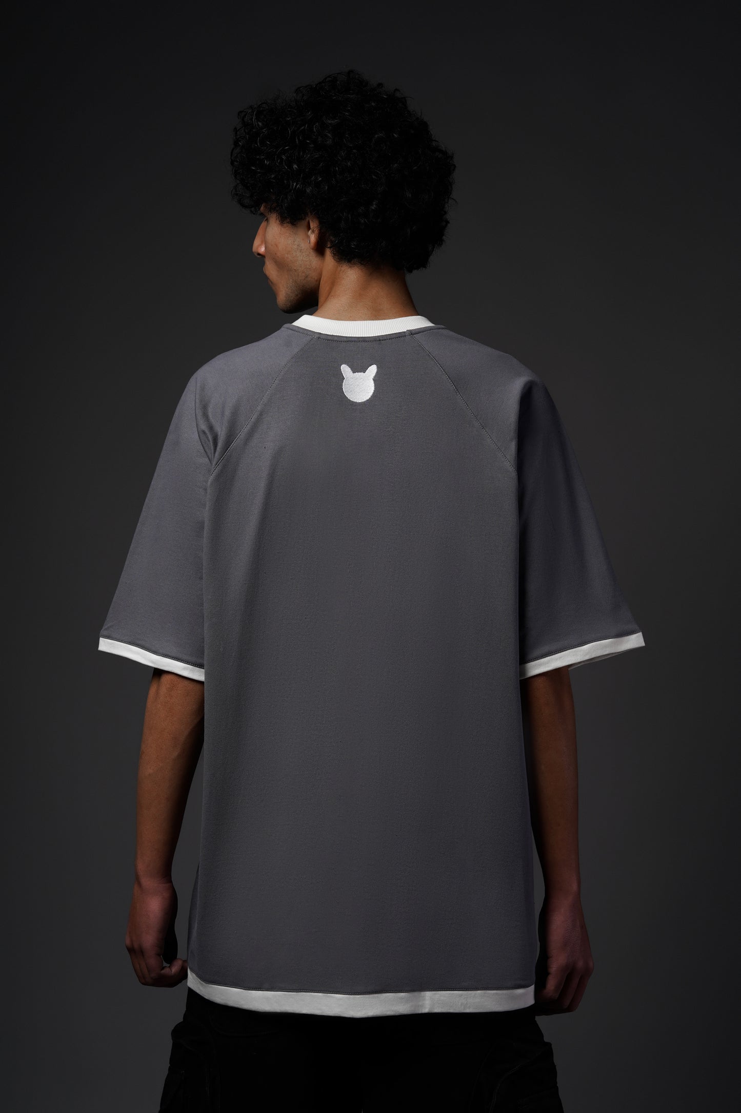 Panelled Tee Grey