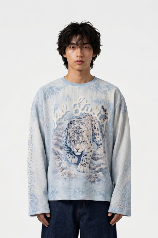 Ghost of the Mountains Sky waffle tee