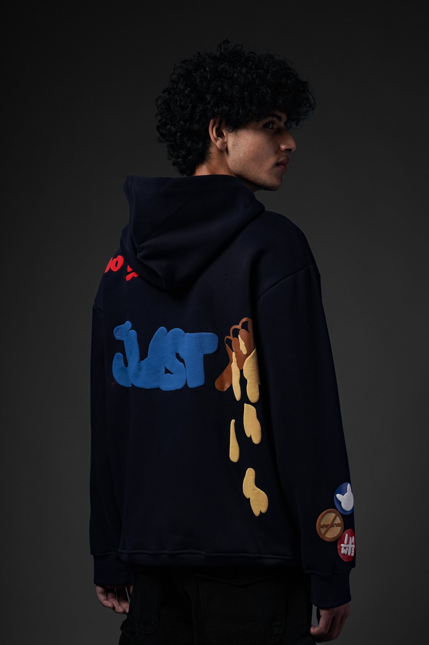 No Sugar Just Honey Navy Hoodie