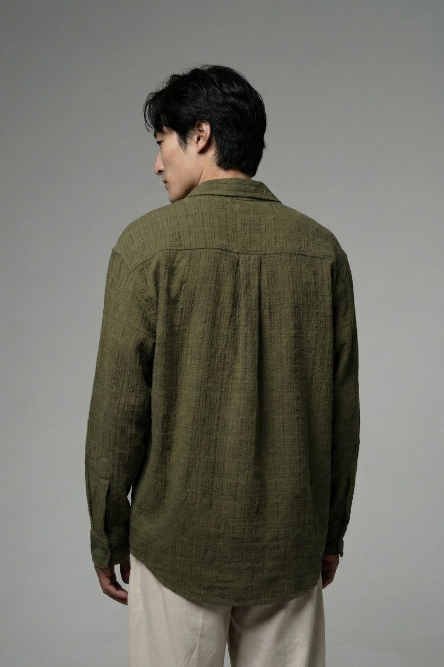 Olive Textured Shirt