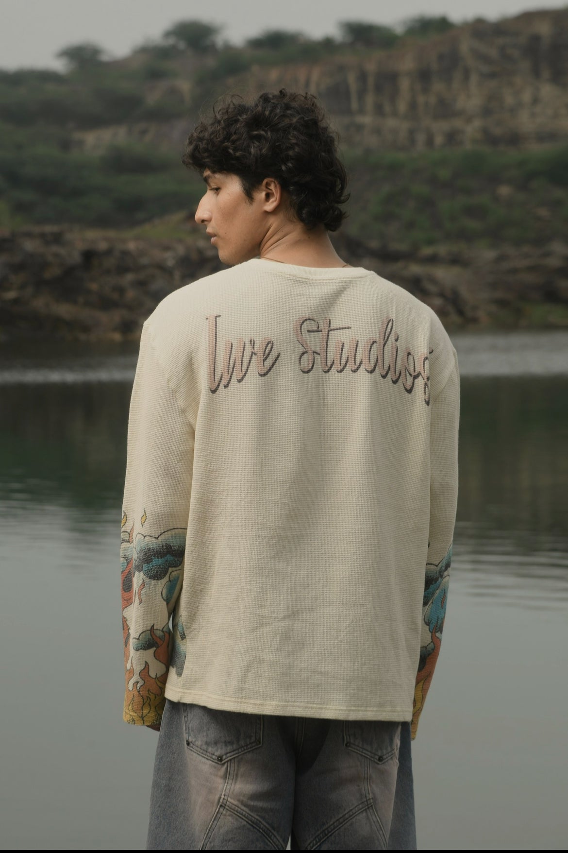 Duo Dragon Full Sleeve Waffle Tee