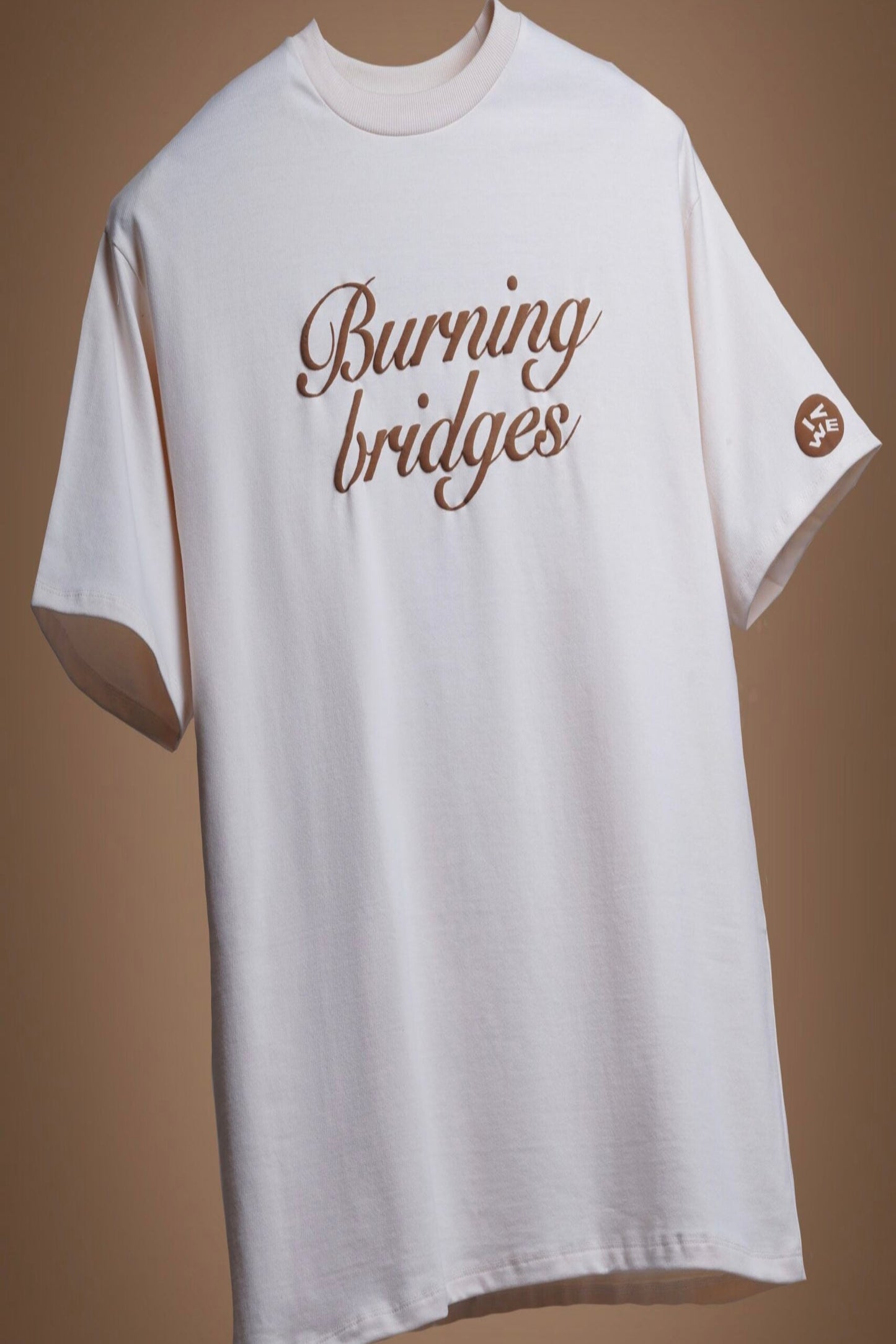 Burning Bridges Tee Off-White